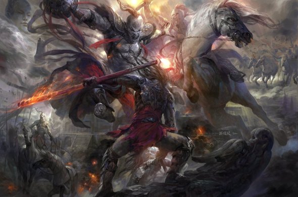 Wei Feng artstation ilustrações fantasia mitologia chinesa