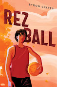 Book cover. Young man is standing holding a basketball against his hip with one hand.