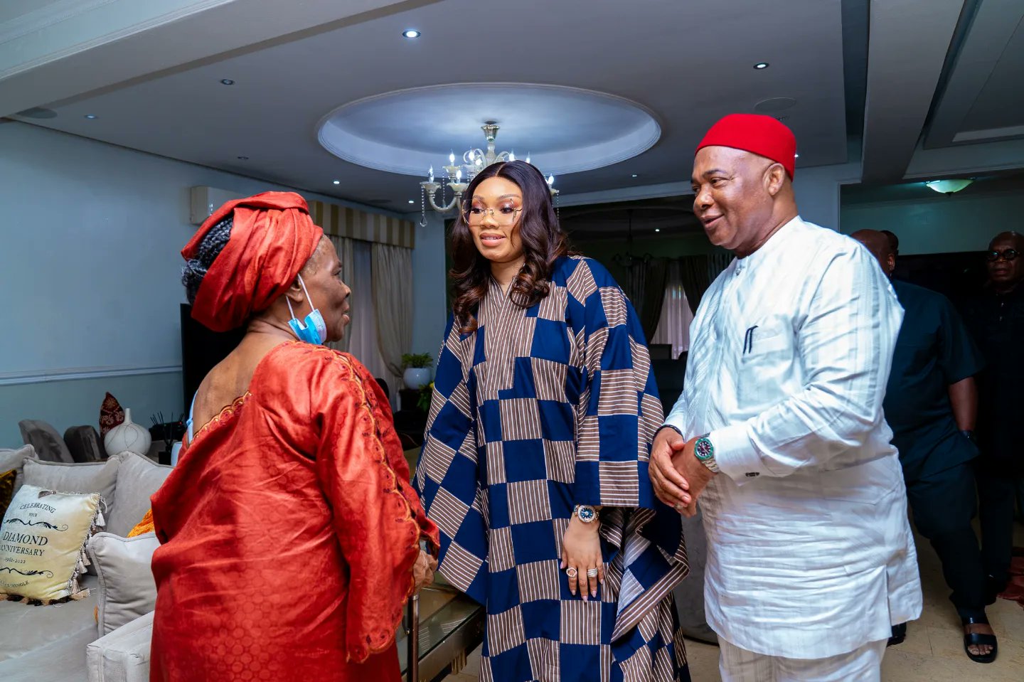 Governor of Imo State, Hope Uzodimma, and his wife, Chioma Uzodimma, visit family of Late Herbert Wigwe, Group Chief Executive Officer (CEO) of Access Holdings in Lagos