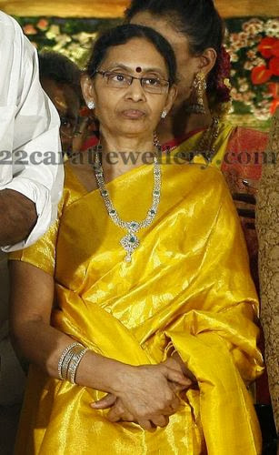 Brahmanandam WIfe Diamond Set