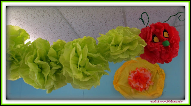 photo of: Classroom Decoration of Eric Carle's Hungry Caterpillar in Eric Carle RoundUP at RainbowsWithinReach