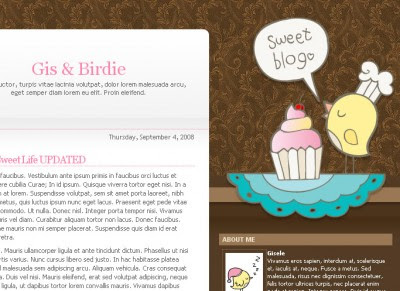 free blog template