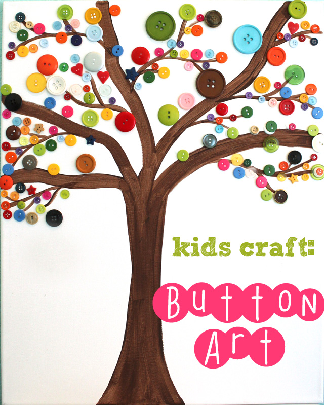 Simply Designing with Ashley: Kids Craft: Button Art