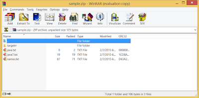  Since compressing together with archiving erstwhile log file is an essential housekeeping task inwards whatever Java How to practice a ZIP File inwards Java? ZipEntry together with ZipOutputStream Compression Example