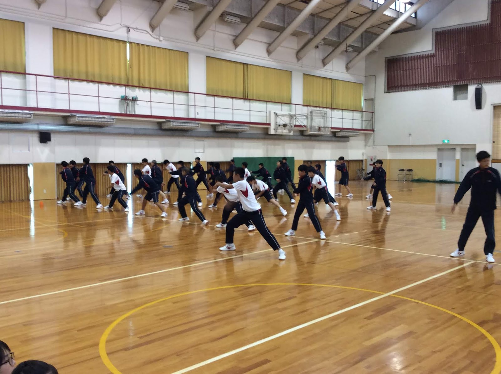 School Watch 浪速中学校 中２体育発表 男子 ダンス ソーラン節 女子 空手道