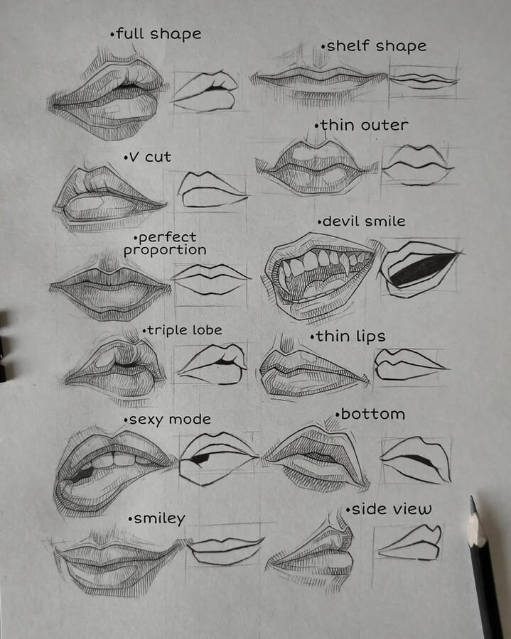 02-Lips-tutorial-Pencil-Portraits-gRAM-www-designstack-co