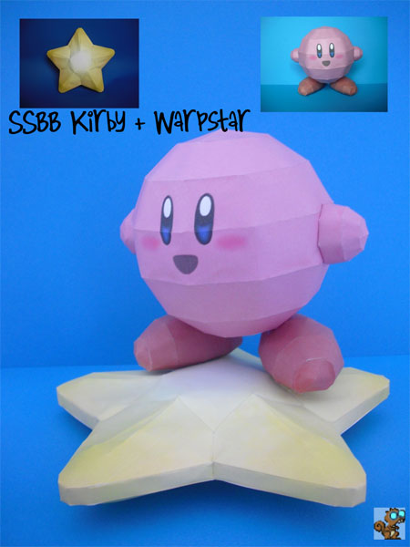 Kirby Warp Star Papercraft