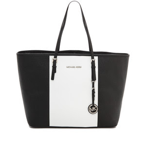 michael kors bags black and white