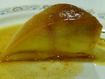 Flan de mango