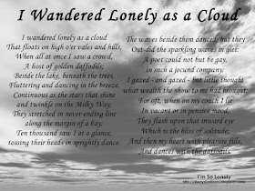 lonely poem - i wandered lonely as a cloud