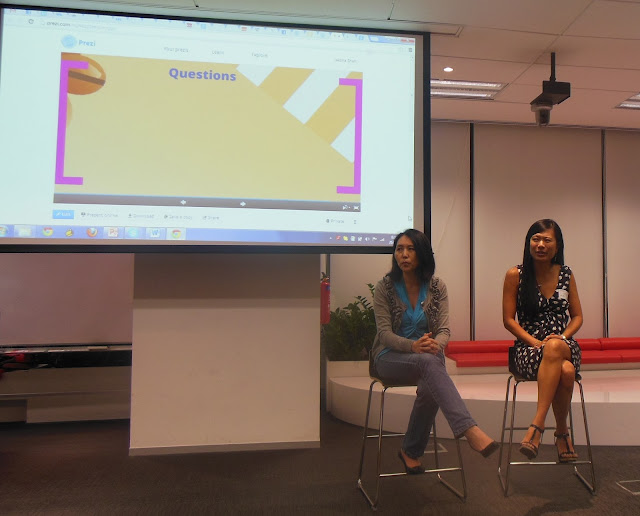 Guest speakers Irene Xu from Citi and Virginia Yang from Ebay, Girls Geek Coffee, Singapore, First Meetup @ Asia One Square, Google office, GGC, GGCS