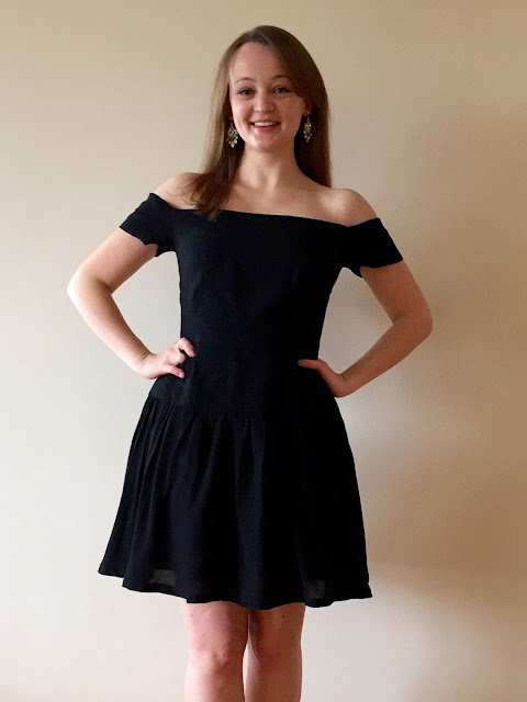 Diary of a Chain Stitcher: Black Viscose Pauline Alice Seda Dress