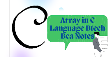 Array in C Language Btech Bca Notes