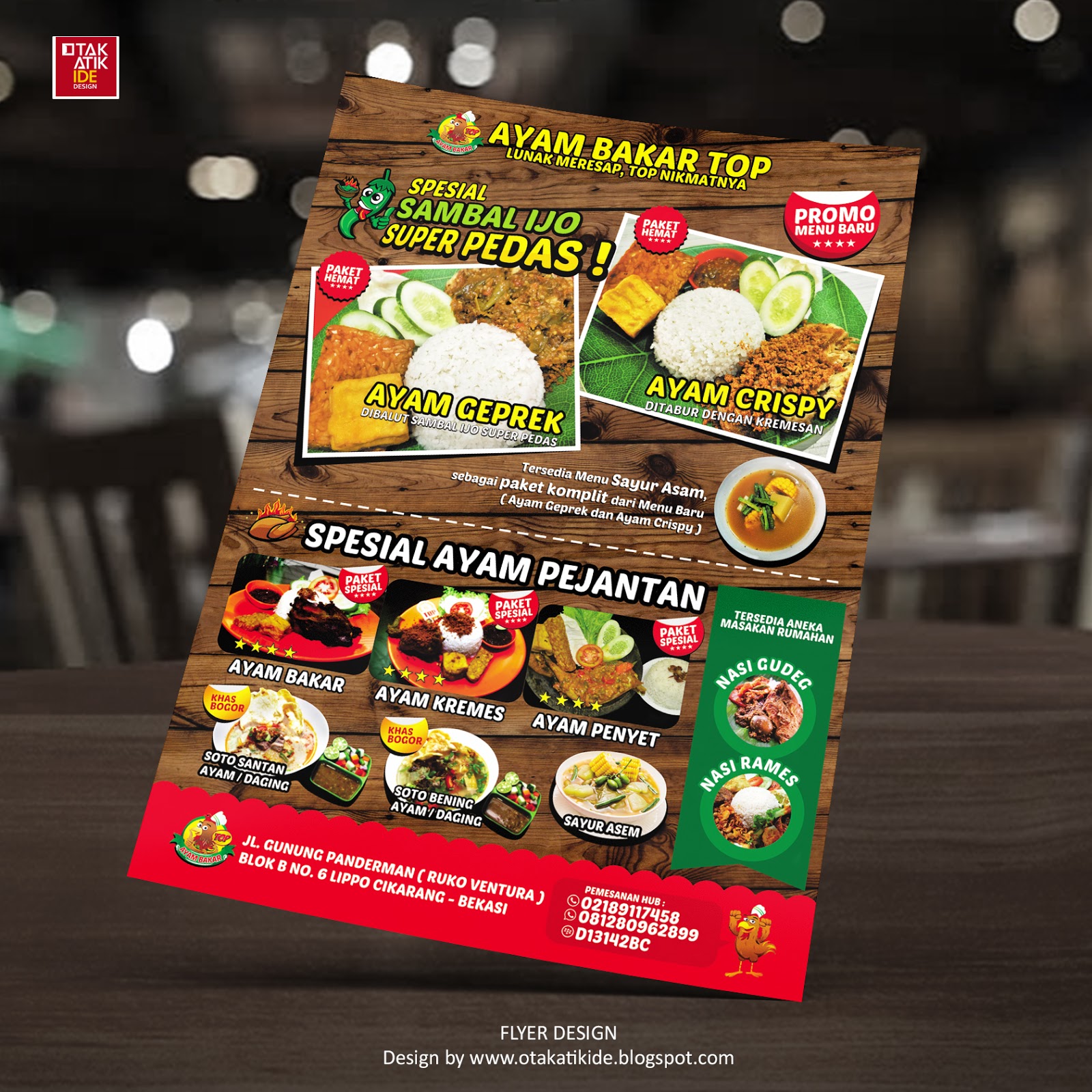 Contoh Brosur Ayam Bakar - Surat Box