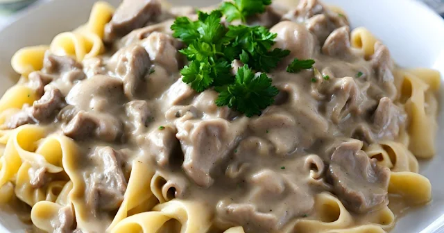 Crock Pot Beef Stroganoff