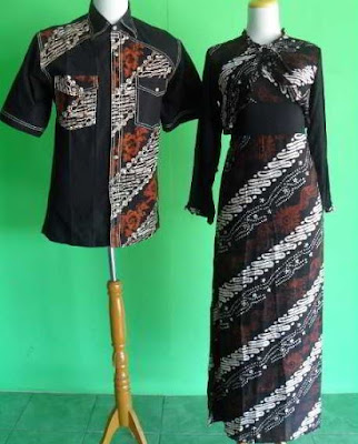 Model Baju Batik Kombinasi Bolero pasangan