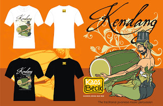 KAOS BECIK KENDANG seri kesenian