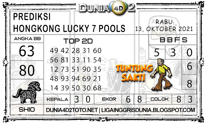 Prediksi Togel HONGKONG LUCKY7 DUNIA4D2 13 OKTOBER 2021