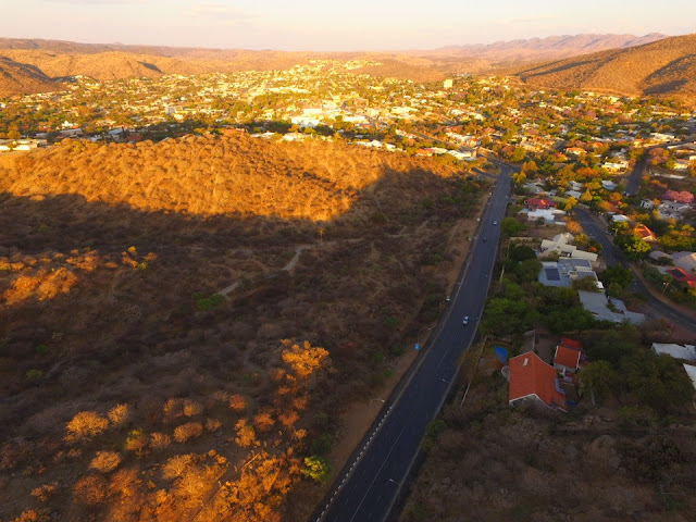 Namibia, Windhoek: view towards Klein Windhoek from above