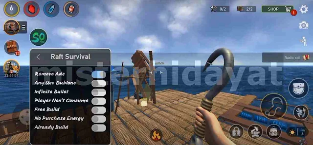 Raft Survival Ocean Nomad Mod Apk Menu Unlimited Money