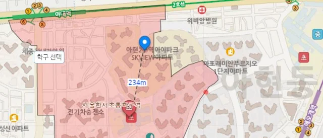 마포더클래시-한서초등학교-배정-단지