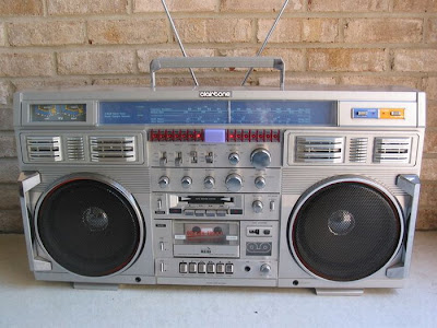 old school boombox