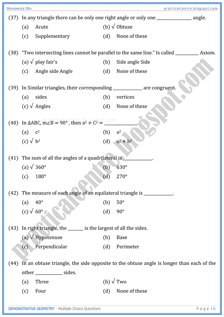 demonstrative-geometry-mcqs-mathematics-10th