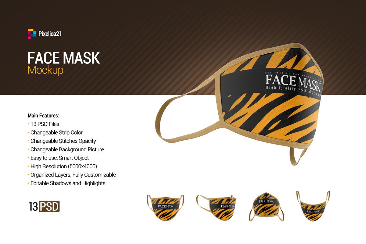 Download Face Mask Mockup Set 13 PSD File - Handpicked free mockups ...
