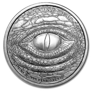 The Chinese 1 oz Silver Round World of Dragons
