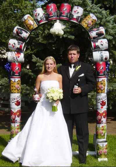 unique wedding arch