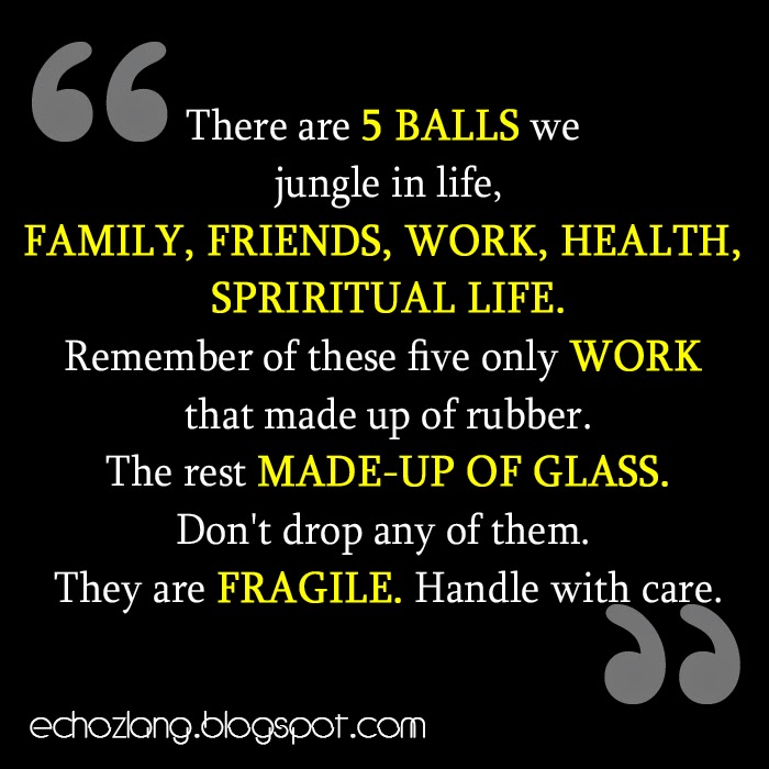 The 5 Balls we jungle in life