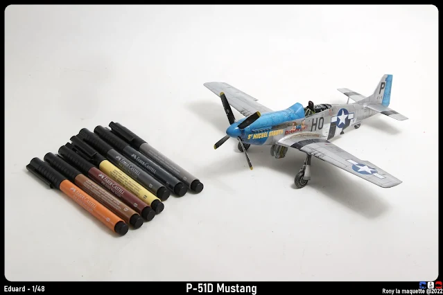 Weathering du P-51 Mustang.