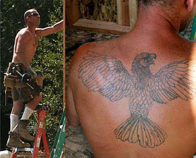 This is Hawk. I don't know which came first, the name or the tattoo.