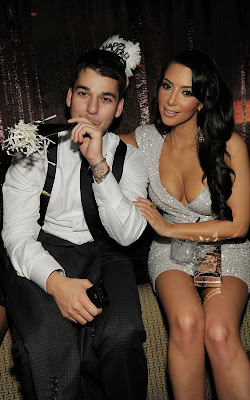 Kim and Kourtney Kardashian Celebrating the New Year Photos