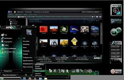 TEMA WINDOWS 7 AMD COOL WITH GADGET