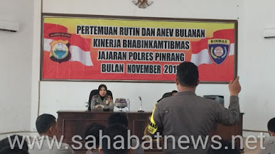 Kasatlantas Pinrang Sampaikan Ini Ke Bhabinkamtibmas, Ada Apa Ya,!