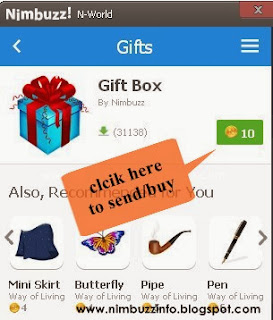 How to send gifts in Nimbuzz?-Nimbuzz Gift box- www.nimbuzzinfo.blogspot.com