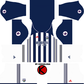  for your dream team in Dream League Soccer  Baru!!! West Bromwich Albion F.C. Kits 2017/2018 - Dream League Soccer