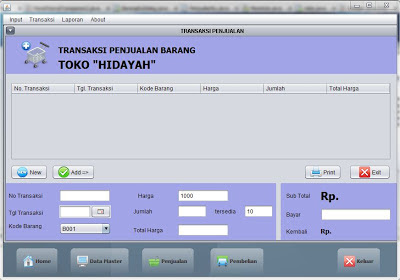 Source code program Java Netbeans system penjualan "sederhana dan akurat"