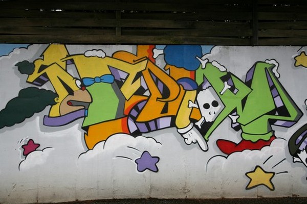 Graffitis de los Simpson