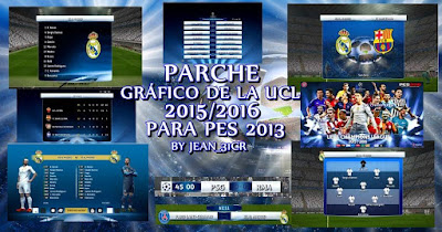 PES 2013 Graphic Patch UCL 2015/2016 by JEAN_31CR