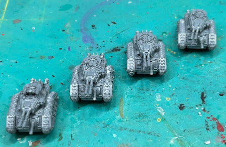 Solar Auxilia Leman Russ Annihilators for Legions Imperialis WIP