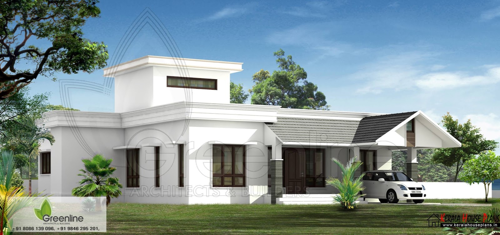 Kerala House Elevation And Photos In 1500 Sqft