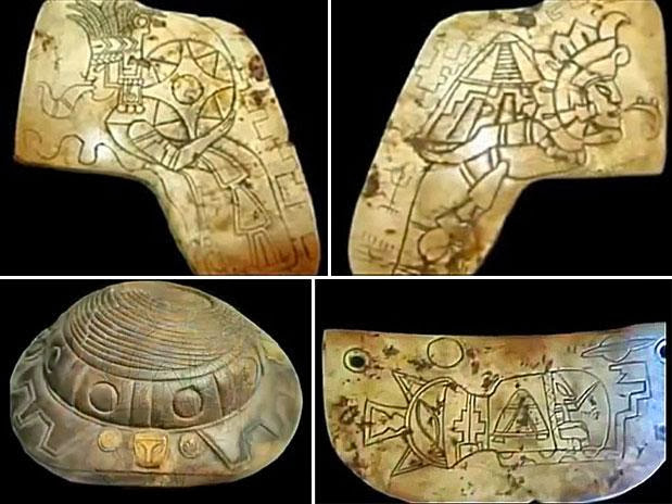 Artefactos-mayas-con-imagenes-de-extraterrestres-y-ovnis