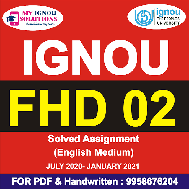 FHD 02 Solved Assignment 2020-21 Hindi Medium