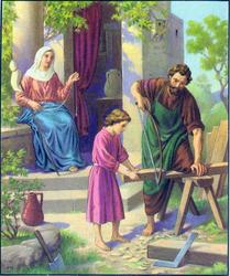 Resultado de imagen de Imagen catolica de  María, durante la adolescencia de Jesús