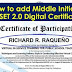 How to add Middle Initial in VINSET 2.0 Certificates