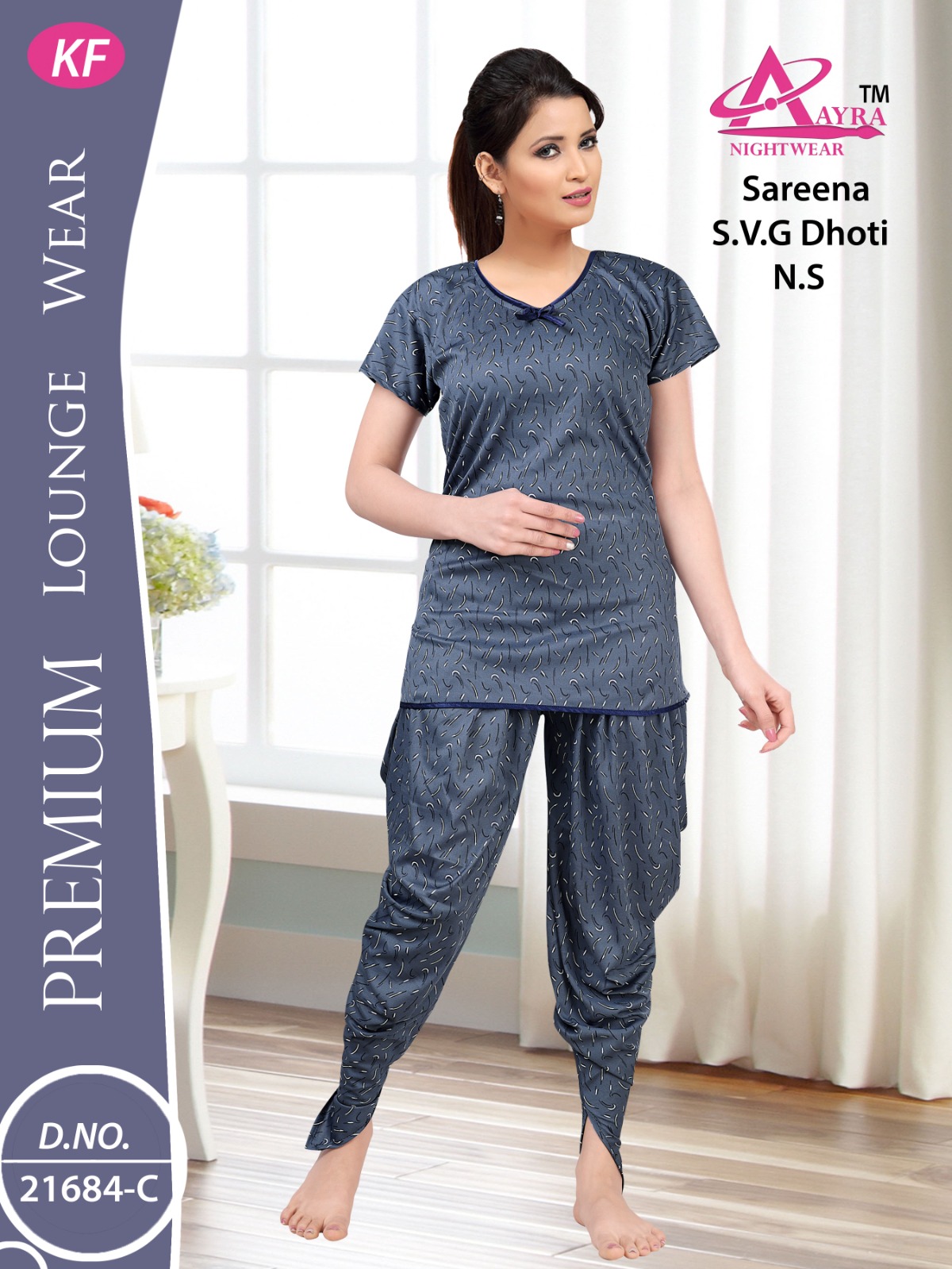 Design-4 Aayra Sarina Dhoti Night Suits