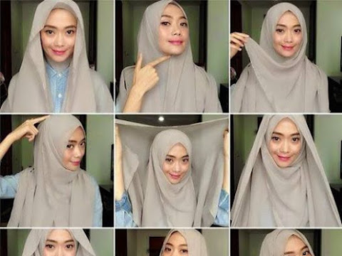 Tutorial Hijab Pashmina Simple dan Cantik