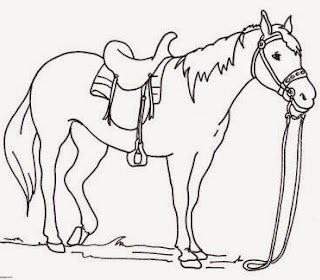 Horse Coloring Pages Easy For Kids